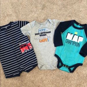 Lot of 3 onesies
